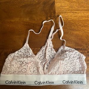 Calvin Klein Triangle Bralette, blush pink